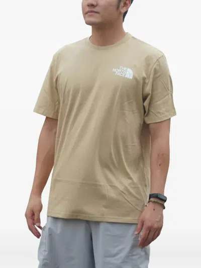 The North Face Box Nse Cotton T-shirt In Neutral