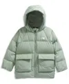 The North Face Big Boys Reversible Perrito Water-repellent Jacket In Green