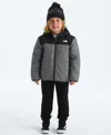 The North Face Boys 2t-7 Shasta Reversible Hooded Jacket In Gray
