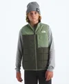 The North Face Boys 6-16 Reversible Shasta Vest Zipper Jacket In Green