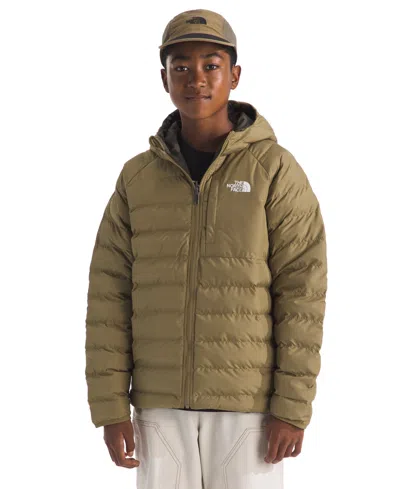 The North Face Kids' Boys Reversible Perrito Hooded Jacket In Green