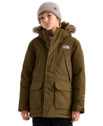 The North Face Kids' Boys' 8-20 Mcmurdo Waterproof Down-insulated Hooded Parka In Brown