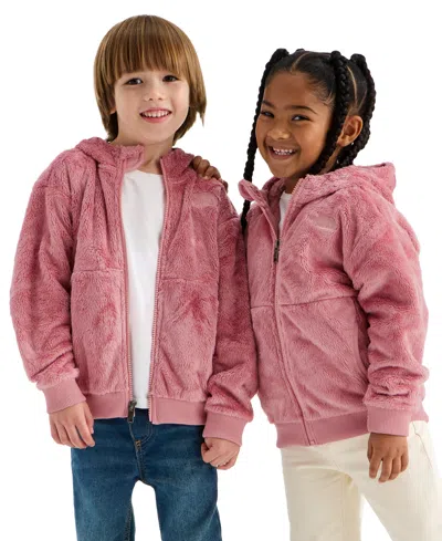 The North Face Kids' Boys' And Girls' 2t-7 Osito Full-zip Hooded Jacket In Pink