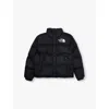 The North Face Boys Black Kids Retro 1996 Nuptse Brand-embroidery Shell-down Jacket 5-16 Years In Black