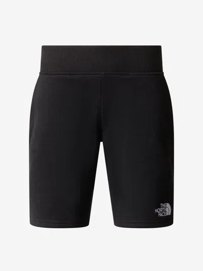 The North Face Kids' Logo-print Cotton Shorts In Black