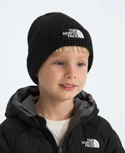 The North Face Kids' Boys Logo Cuffed Beanie In Black