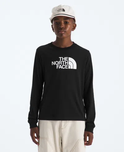The North Face Kids' Boys Or Girls 6-20 Graphic Printed Long-sleeve T-shirt In Black