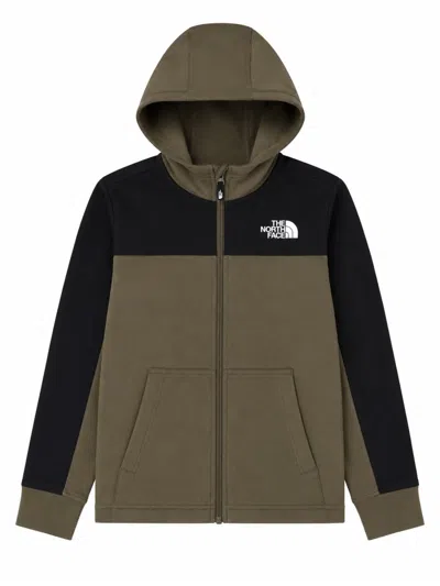 The North Face Boys' Slacker Full-zip Hoodie In Green