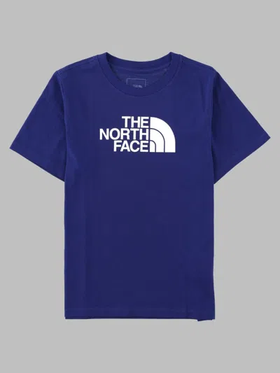 The North Face Teen Evolution Halfdome Ss Tee In Blue