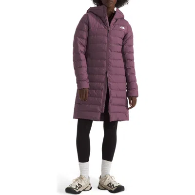 The North Face Aconcagua Water Repellent & Wind Resistant Insulated Parka 3 Durable Water Repellent In Midnight Mauve