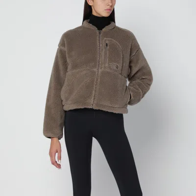 The North Face Brown Cropped Fleece With Zip