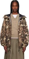 The North Face Brown Antora Rain Jacket In 63j Latte Prairie Fl