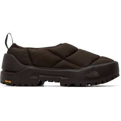 The North Face Brown Base Camp Thermoball Mule Loafers In Blue