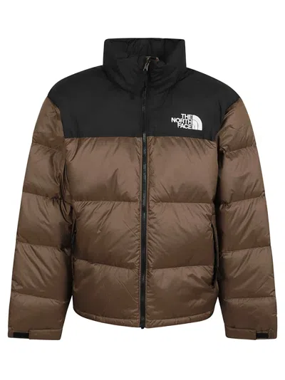THE NORTH FACE BROWN BLOCK PATTERN JACKET