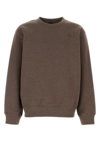 THE NORTH FACE BROWN COTTON BLEND SWEATSHIRT