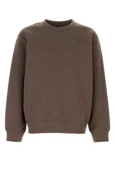 THE NORTH FACE BROWN CREWNECK LOGO SWEATSHIRT