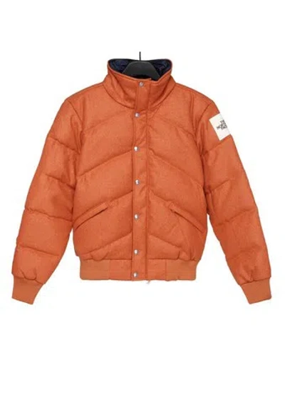 Pre-owned The North Face Brown Label Men's Wool Larkspur Down Insulated Jacket M (1),l (2) In Orange