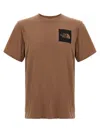 The North Face Fine Cotton Blend Logo Graphic T-shirt In Latte