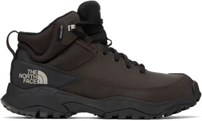 The North Face Brown Storm Strike Iii Boots In Brown/tnf Black U6v