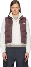The North Face Burgundy Hydrenalite A-line Down Vest In Brown