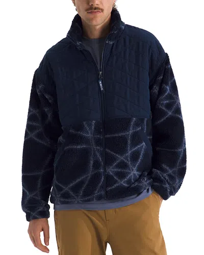 The North Face Cabin Fleece Sweater Jacket In Blue