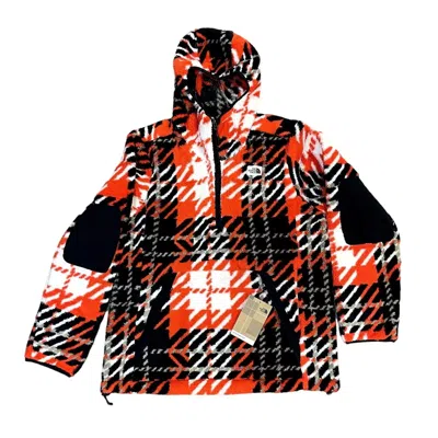 The North Face Cabin Hoodie Mens Fiery Red Fleece Zip Pullover Sgn1632 In Multi