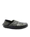 The North Face Green Thermoball Traction V Slippers In Black