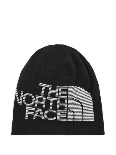 The North Face Camouflage Reversible Beanie In Black