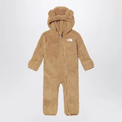 The North Face Campshire Beige Shearling Tracksuit In Neutral