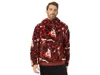 The North Face Campshire Men Fiery Red Digi 1/4 Zip Fleece Hoodie Size Xl Sgn071 In Burgundy