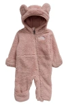 The North Face Babies'  Campshire Recycled Polyester Fleece Bunting In Pink Moss