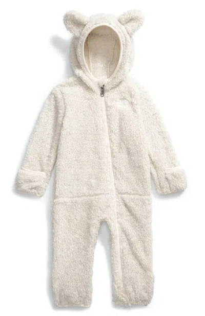 The North Face Campshire Recycled Polyester Fleece Bunting In White Dune/sparkle