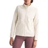 The North Face Canyonlands Fleece Full Zip Jacket In White Dune Heather