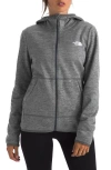 The North Face Canyonlands Full Zip Hooded Fleece Jacket In Tnf Medium Grey Heather-npf