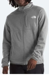The North Face Canyonlands Regular Fit Full Zip Fleece In Tnf Medium Grey Heather
