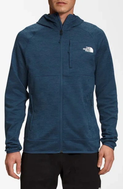 The North Face Canyonlands Hooded Jacket In Shady Blue Heather-npf