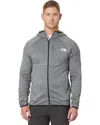 The North Face Canyonlands Jacket Mens Heather Gray Fleece Hooded Ddr541