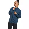 The North Face Men's Textured Cap Rock 1/4 Zip Pullover Sweatshirt In Blue