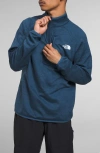 The North Face Men's Textured Cap Rock 1/4 Zip Pullover Sweatshirt In Shady Blue