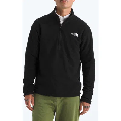 The North Face Men's Textured Cap Rock Quarter Zip Jacket In Black