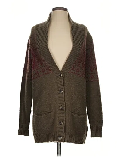 Pre-owned The North Face Cardigan Sweater In Brown