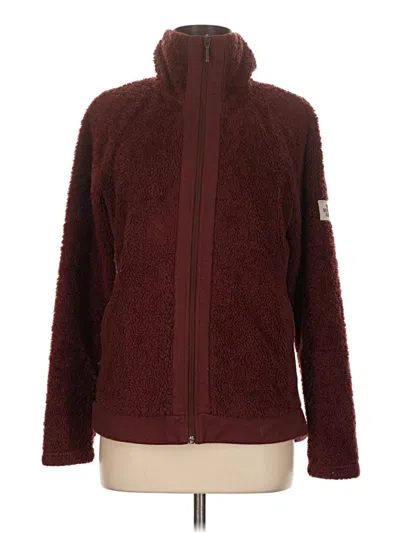 Pre-owned The North Face Cardigan Sweater In Burgundy