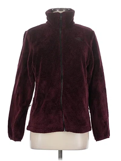 Pre-owned The North Face Cardigan Sweater In Burgundy