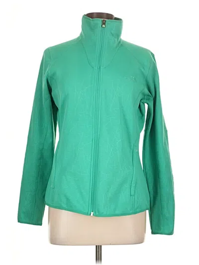 Pre-owned The North Face Cardigan Sweater In Green
