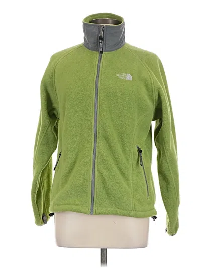 Pre-owned The North Face Cardigan Sweater In Green