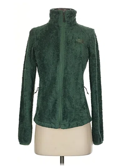 Pre-owned The North Face Cardigan Sweater In Green