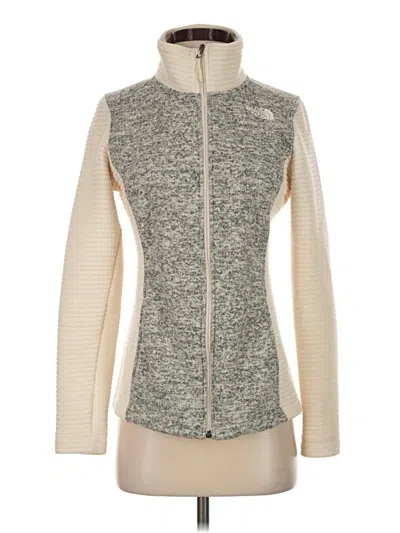 Pre-owned The North Face Cardigan Sweater In Ivory