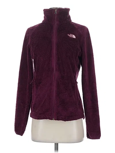 Pre-owned The North Face Cardigan Sweater In Purple