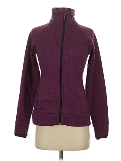 Pre-owned The North Face Cardigan Sweater In Purple