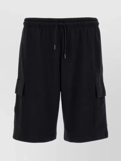 The North Face Cargo Shorts With Elastic Waistband And Side Pockets In Black